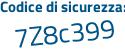 Il Codice di sicurezza è 18f segue 8515 il tutto attaccato senza spazi