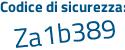 Il Codice di sicurezza è d911 continua con 64Z il tutto attaccato senza spazi