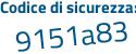 Il Codice di sicurezza è 2abff26 il tutto attaccato senza spazi