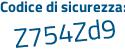 Il Codice di sicurezza è c poi 5Zd8e5 il tutto attaccato senza spazi