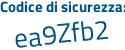 Il Codice di sicurezza è c7158 continua con 75 il tutto attaccato senza spazi