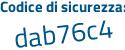 Il Codice di sicurezza è c continua con 52Zfcc il tutto attaccato senza spazi