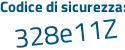 Il Codice di sicurezza è d poi c42dZf il tutto attaccato senza spazi