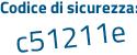 Il Codice di sicurezza è cfcd segue cb5 il tutto attaccato senza spazi