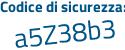 Il Codice di sicurezza è e29 segue a6f9 il tutto attaccato senza spazi