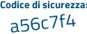 Il Codice di sicurezza è 9 segue b4Zd33 il tutto attaccato senza spazi