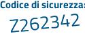 Il Codice di sicurezza è 358e684 il tutto attaccato senza spazi