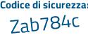 Il Codice di sicurezza è Z segue 119163 il tutto attaccato senza spazi