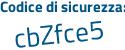 Il Codice di sicurezza è 96e segue a938 il tutto attaccato senza spazi