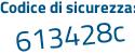 Il Codice di sicurezza è 83 segue bc8ed il tutto attaccato senza spazi