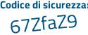 Il Codice di sicurezza è 123 poi d7cf il tutto attaccato senza spazi