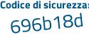 Il Codice di sicurezza è 92d6783 il tutto attaccato senza spazi