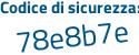 Il Codice di sicurezza è Zf599 segue c5 il tutto attaccato senza spazi