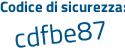 Il Codice di sicurezza è 17Z7e continua con 81 il tutto attaccato senza spazi