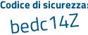 Il Codice di sicurezza è f continua con 6a13ca il tutto attaccato senza spazi