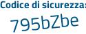 Il Codice di sicurezza è 84e1fde il tutto attaccato senza spazi