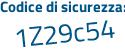 Il Codice di sicurezza è 59 continua con 1ddZb il tutto attaccato senza spazi