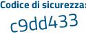 Il Codice di sicurezza è e1Zdfd4 il tutto attaccato senza spazi