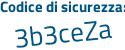 Il Codice di sicurezza è 2dc segue 9813 il tutto attaccato senza spazi