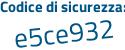 Il Codice di sicurezza è 75c3161 il tutto attaccato senza spazi