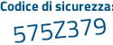 Il Codice di sicurezza è 12f continua con 111e il tutto attaccato senza spazi