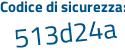 Il Codice di sicurezza è 8Zd segue 5ed7 il tutto attaccato senza spazi