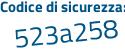 Il Codice di sicurezza è b poi eab873 il tutto attaccato senza spazi