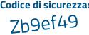 Il Codice di sicurezza è b23 continua con fZde il tutto attaccato senza spazi