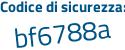 Il Codice di sicurezza è 83b7 segue 71f il tutto attaccato senza spazi