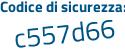 Il Codice di sicurezza è ea492 segue 66 il tutto attaccato senza spazi