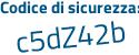 Il Codice di sicurezza è e1e75 segue 8a il tutto attaccato senza spazi