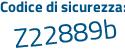 Il Codice di sicurezza è ed2 segue 15fc il tutto attaccato senza spazi