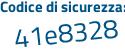 Il Codice di sicurezza è 7 continua con 2f1e29 il tutto attaccato senza spazi