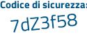 Il Codice di sicurezza è 176 segue f54d il tutto attaccato senza spazi