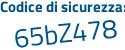 Il Codice di sicurezza è 7ee2 segue 9f2 il tutto attaccato senza spazi