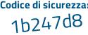 Il Codice di sicurezza è 9 continua con 4e82d1 il tutto attaccato senza spazi