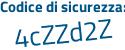 Il Codice di sicurezza è 8ba5d continua con 1e il tutto attaccato senza spazi