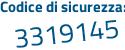 Il Codice di sicurezza è 32 poi 4bf89 il tutto attaccato senza spazi