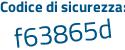 Il Codice di sicurezza è 165 continua con 4694 il tutto attaccato senza spazi