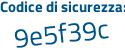 Il Codice di sicurezza è d12eZ poi 9b il tutto attaccato senza spazi