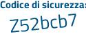 Il Codice di sicurezza è 5 poi cecf4f il tutto attaccato senza spazi