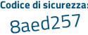 Il Codice di sicurezza è 9f9e1 poi Zc il tutto attaccato senza spazi