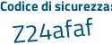 Il Codice di sicurezza è 69 poi ba92Z il tutto attaccato senza spazi