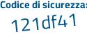 Il Codice di sicurezza è fd98 poi 84e il tutto attaccato senza spazi