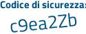 Il Codice di sicurezza è 7b5 segue 94Z4 il tutto attaccato senza spazi