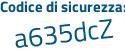 Il Codice di sicurezza è 6837731 il tutto attaccato senza spazi