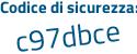 Il Codice di sicurezza è cbZ3 continua con 39d il tutto attaccato senza spazi