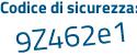 Il Codice di sicurezza è 664 segue 7efd il tutto attaccato senza spazi