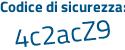 Il Codice di sicurezza è 32 poi fZ36e il tutto attaccato senza spazi