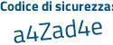 Il Codice di sicurezza è 4ZZ7a44 il tutto attaccato senza spazi